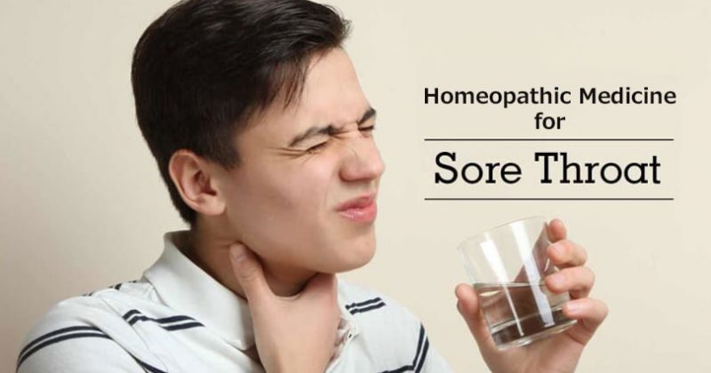 homeopathic medicine for sore throat